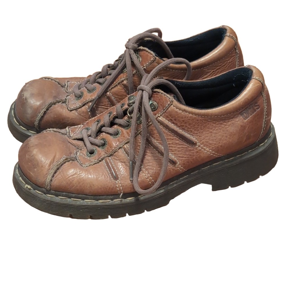 Dr. Martens 11306 Mens Brown Leather Lace Up Chunky Shoes US 9 UK 8 EU 42